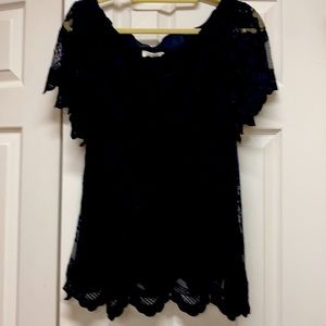 Umgee Black Lace Top